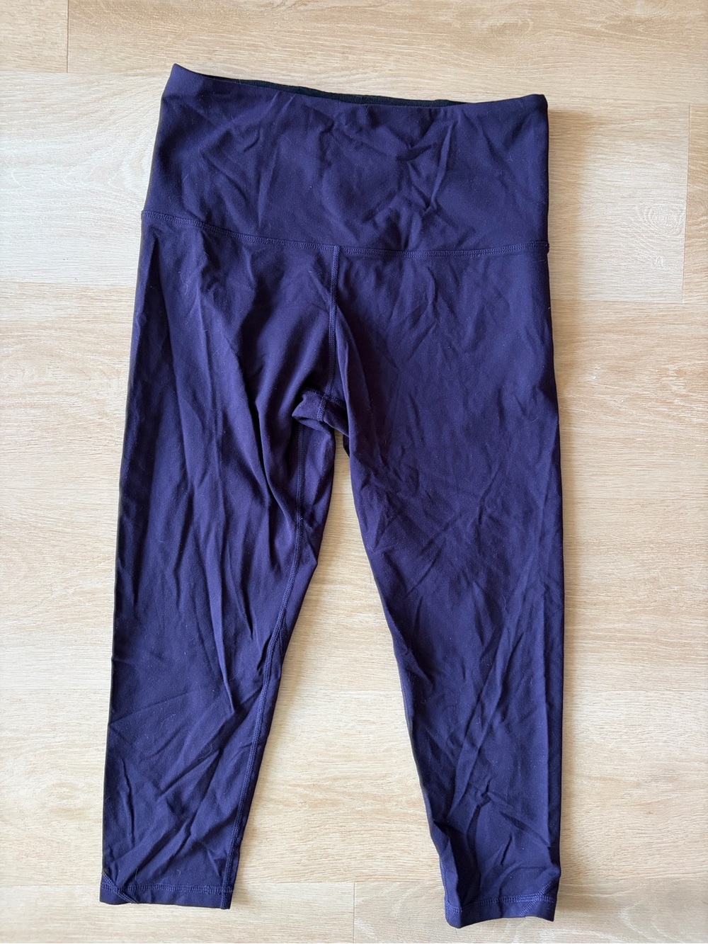 Tuff Athletics Purple High Waist Cropped Leggings S Made in Canada